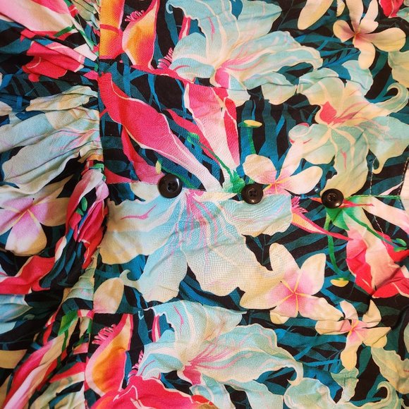 Bernie Dexter Hawaiian Print Dress - Picture 2 of 3
